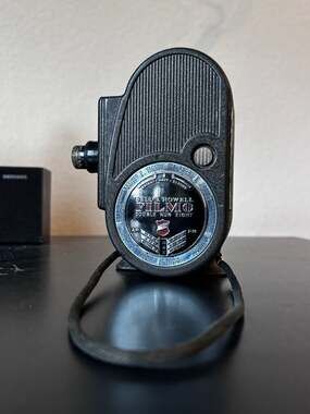 Vintage Bell & Howell Filmo Sportster Double Run Eight 8mm Movie Camera with Lea